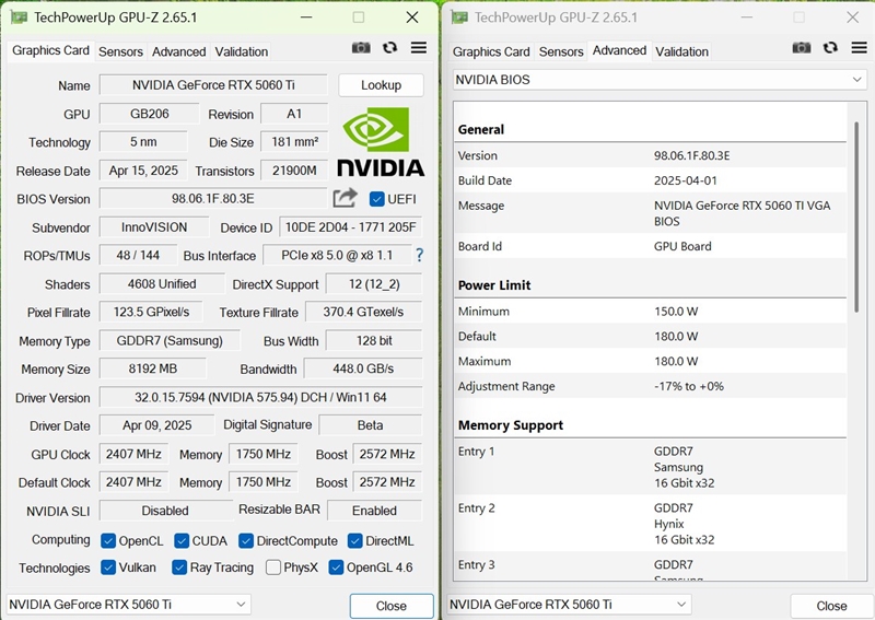 Blackwell的甜点来了！NVIDIA RTX 5060 Ti首发评测：8GB疯狂爆显存 16GB正好